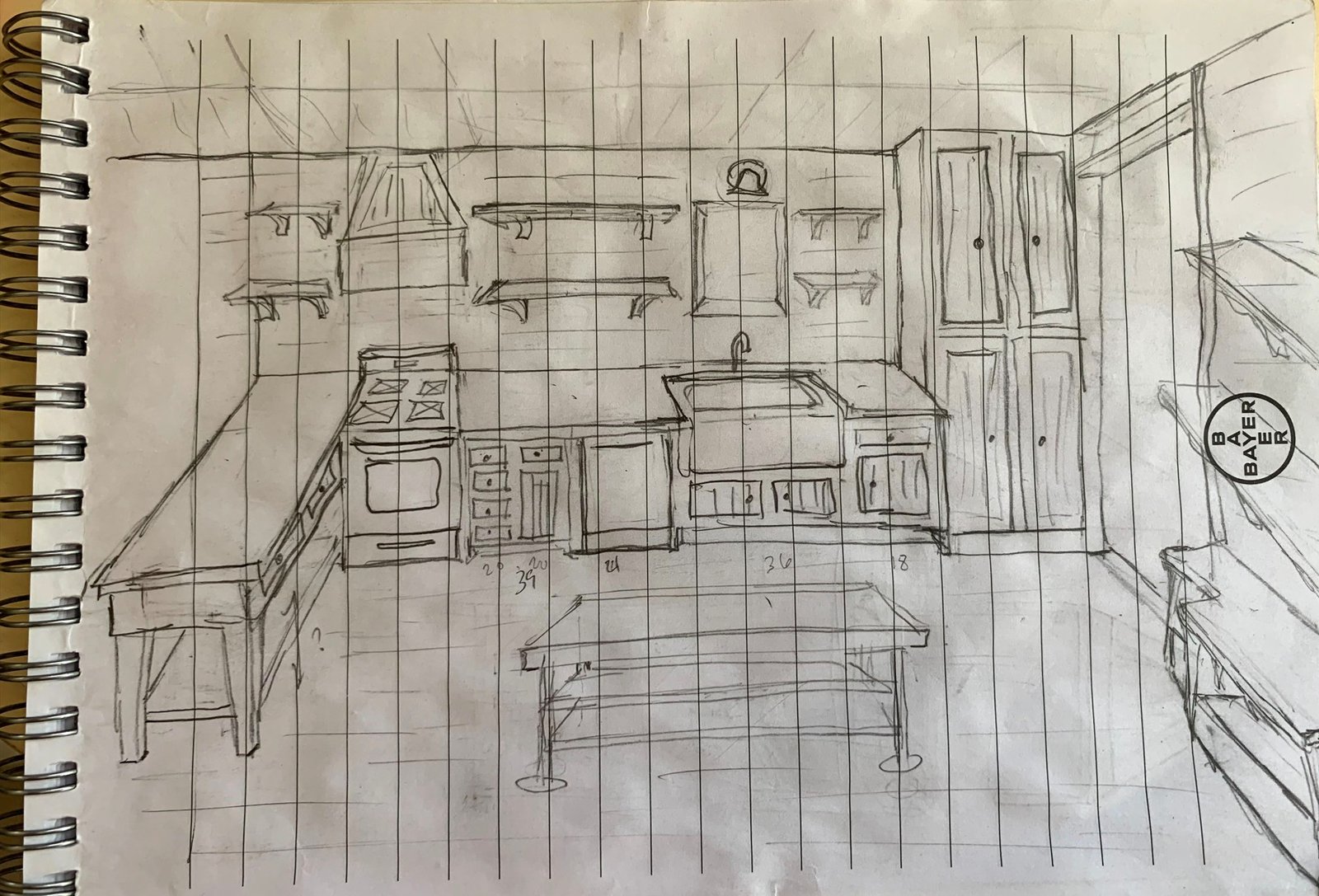 Before: From Hand Sketch to Custom Kitchen